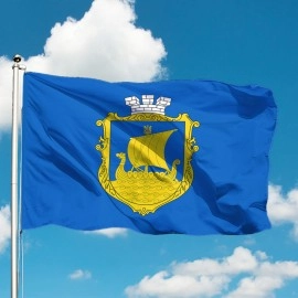 Прапор Дніпровського району Києва