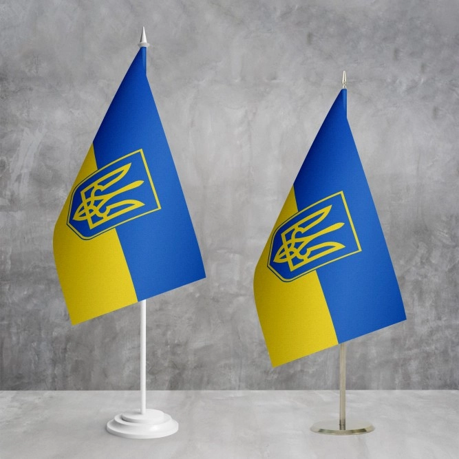 Флажок Украины с Гербом