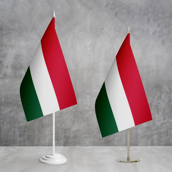 Флажок Венгрии